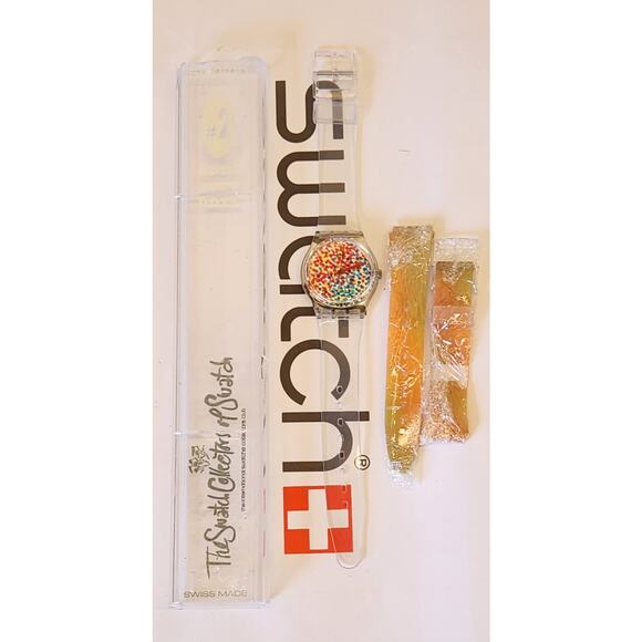 Swatch watch LOTS OF DOTS GZ121 Collector Specials Design By Alessandro Mendini - Picture 5 of 9